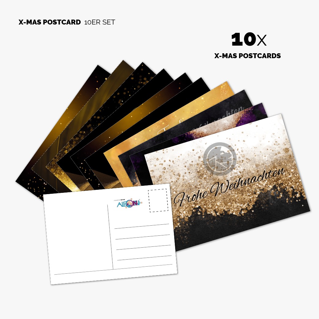 10 x Weihnachtspostkarte