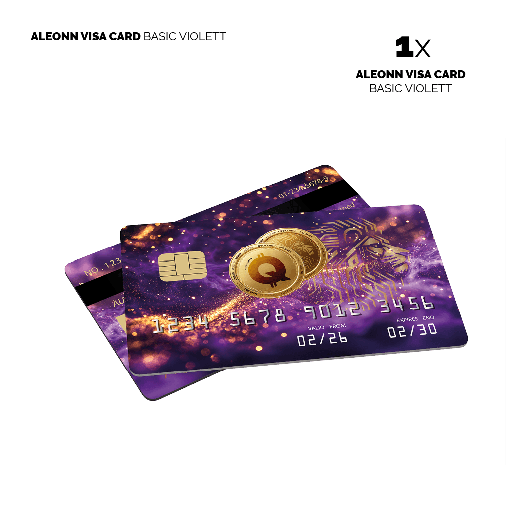 ALEONN VISA CARD Basic violett - Lieferung Mitte/Ende Juli