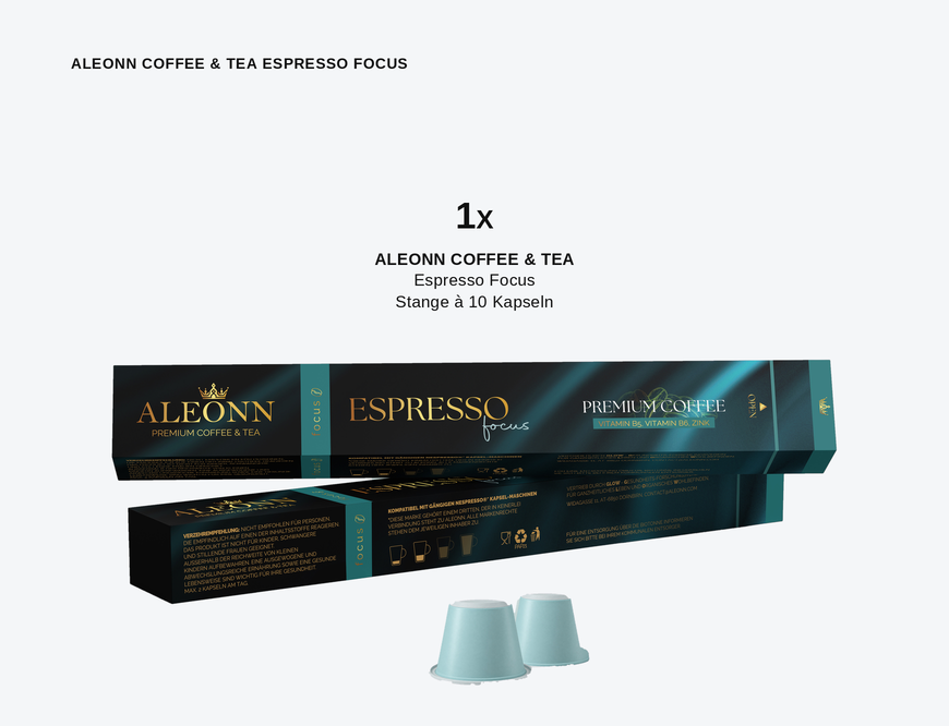ALEONN COFFEE & TEA Espresso Focus Lieferung ab Nov. 26