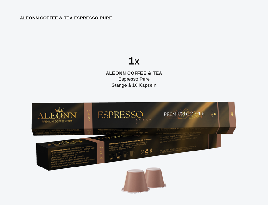 ALEONN COFFEE & TEA Espresso Pure Lieferung ab Nov. 26